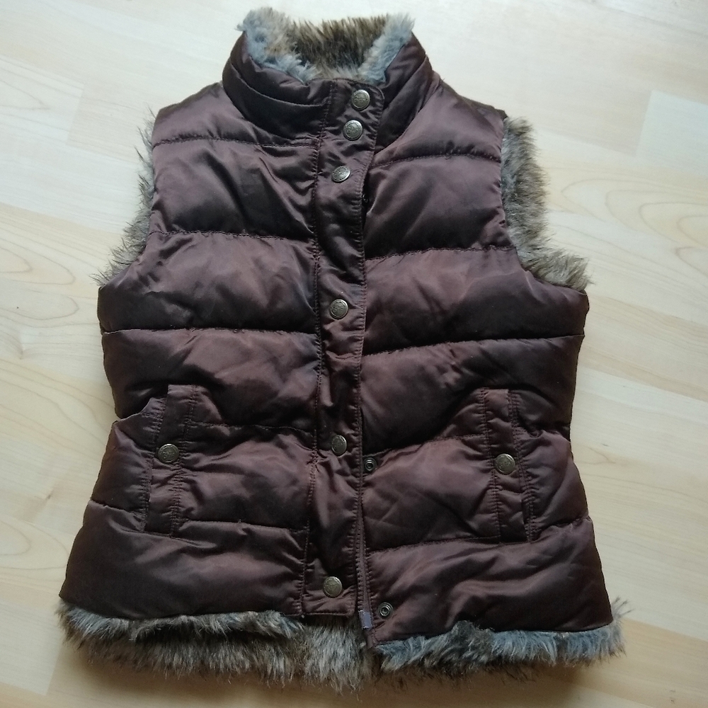 Gap Girls Reversible Fur Best Sz 4-7